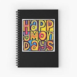 Happy Mondays Spiral Notebook