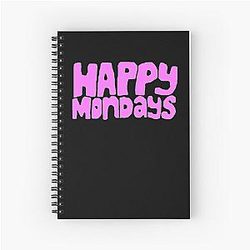 Happy Mondays Spiral Notebook