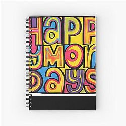 Happy Monday's Spiral Notebook