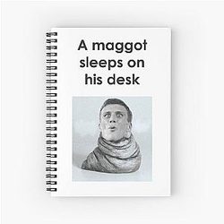 Happy Mondays Maggot Spiral Notebook