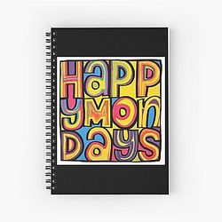 Happy Mondays Spiral Notebook