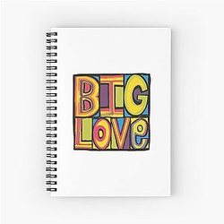 Happy Mondays Big Love Design Spiral Notebook