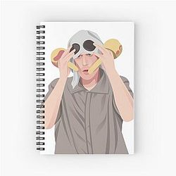 Bez Poster The Manchester Band The Happy Mondays Shaun Ryder Spiral Notebook