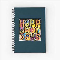 Happy Monday's Spiral Notebook