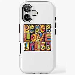 PEACE-LOVE UNITY Happy Mondays Style Design iPhone Tough Case
