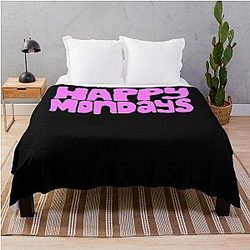 Happy Mondays Band Throw Blanket