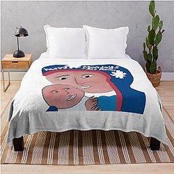 Happy Mondays - Virgin Mary Throw Blanket