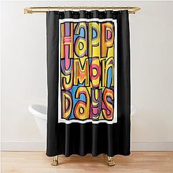 Happy Mondays Shower Curtain