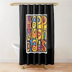 Happy Monday Shower Curtain