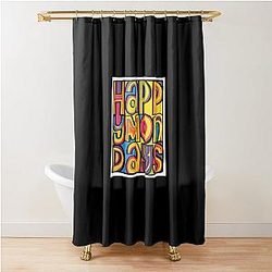 Happy Monday Essential Shower Curtain
