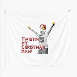 Twisting My Christmas Man - Bez Happy Mondays Christmas Design Tapestry