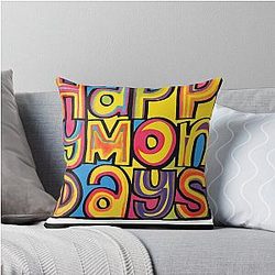 Happy Monday Pillow