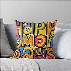Happy Mondays Britpop Manchester Band Throw Pillow