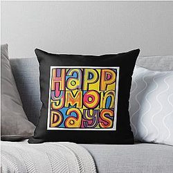Happy Monday Essential Throw Pillow