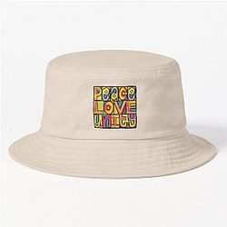 PEACE UNITED HAPPY MONDAYS STYLE DESIGN BUCKET HAT