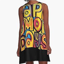 Happy Mondays 90S Band A-Line Dress
