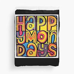 Happy Monday Duvet Cover