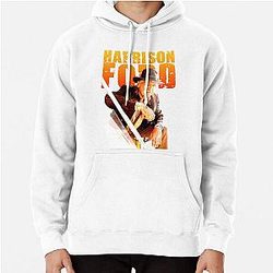 Harrison Ford Themed Graphic Design Pullover Hoodie