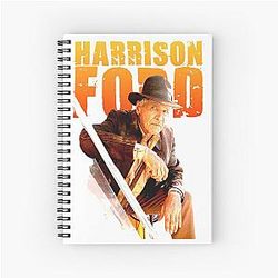 Harrison Ford themed graphic design Spiral Notebook