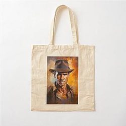Harrison Ford Indy Cotton Tote Bag