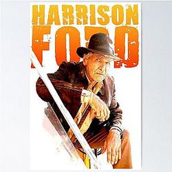 Harrison Ford themed graphic design by Ironpalette Poster