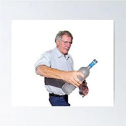 POV: Party Animal Harrison Ford Pours You a Drink Poster