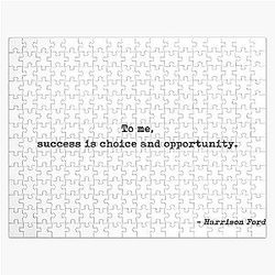 To Me Success Is Opportunity Quote by Harrison Ford Jigsaw Puzzle