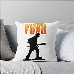 Harrison Ford themed graphic design by Ironpalette Throw Pillow