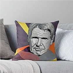 Digital Impression with Harrison Ford Throw Pillow