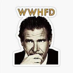 What Would Harrison Ford Do Sticker