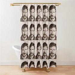 Harrison Ford Sepia Shower Curtain