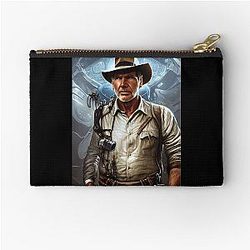 Harrison Ford as Indiana Jones Portrait Zipper Pouch