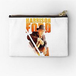 Harrison Ford themed graphic design by Ironpalette zipper pouch