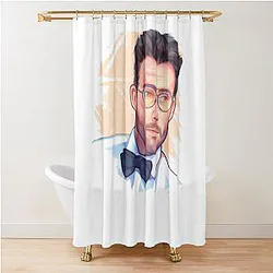 Tubbo Hasan Piker Retro Style Shower Curtain