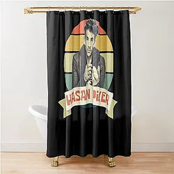 Retro Style Hasan Piker Twitch Streamer Shower Curtain