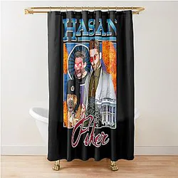 Retro Style Hasan Piker Tubbo Awesome Game Shower Curtain