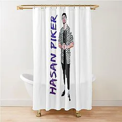 Handsome Gaming Hasan Piker Journalist Retro Style Shower Curtain