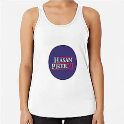 Hasan Piker Racerback Tank Top