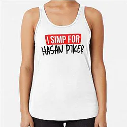 Graphic Simp Hasan Piker Awesome Game Racerback Tank Top