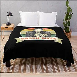 Retro Style Hasan Piker Twitch Streamer Throw Blanket