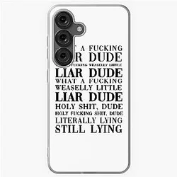 Cute Hasan Piker What a Liar Sign Typography Samsung Galaxy Soft Case