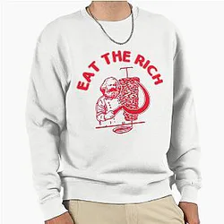 Eat The Rich Doner Kebab Karl Marx Socialist Hasan Piker Pullover Sweatshirt