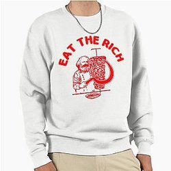 Eat The Rich Döner Kebab Karl Marx Socialist Hasan Piker Pullover Sweatshirt