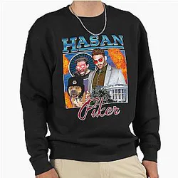 Retro Style Hasan Piker Awesome Pullover Sweatshirt
