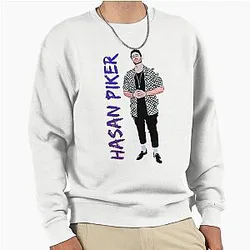 Handsome Gaming Hasan Piker Retro Style Pullover Sweatshirt Limited Edition