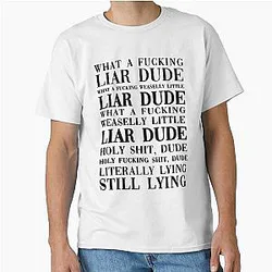 Cute Hasan Piker Liar Dude Sign Typography Classic T-Shirt