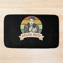 Retro Style Hasan Piker Twitch Streamer Bathroom Mat