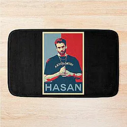 Vintage Hasan Piker Twitch Streamer Bath Mat