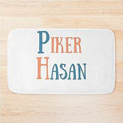 Awesome Hasan Piker Retro Style Bath Mat