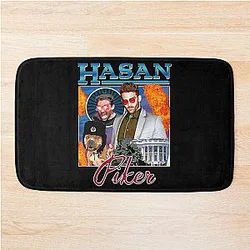 Retro Style Hasan Piker Awesome Game Bath Mat